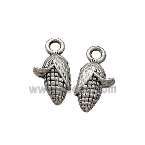 Tibetan Style Zinc Maize Charms Pendant Antique Silver