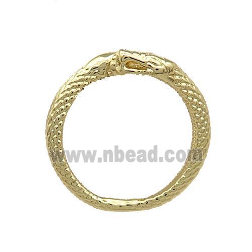 Copper Snake Rings Gold Plated