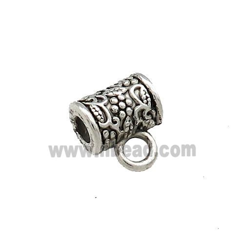 Tibetan Style Zinc Bails Antique Silver