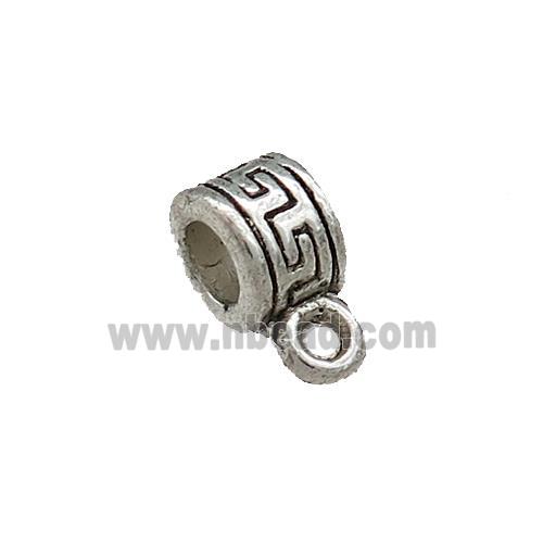 Tibetan Style Zinc Bails Antique Silver