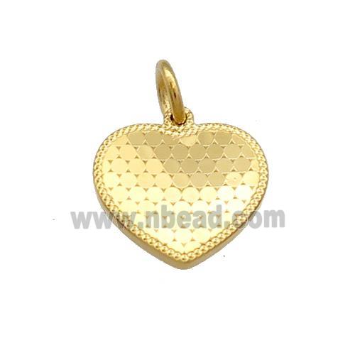 Copper Heart Pendant Unfade 18K Gold Plated