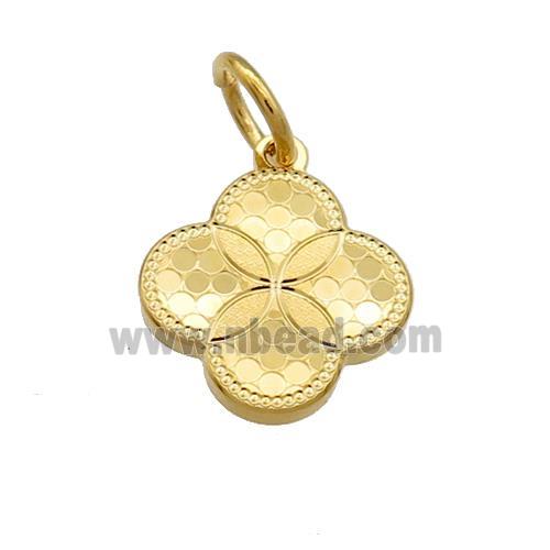 Copper Flower Pendant Unfade 18K Gold Plated