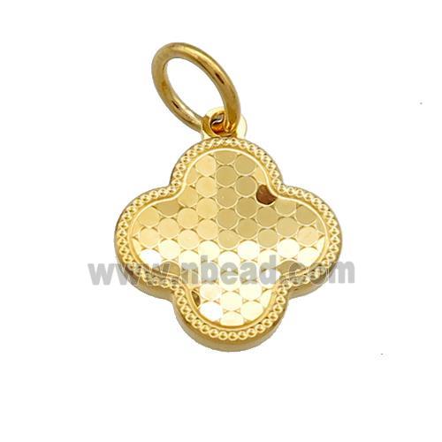 Copper Clover Pendant Unfade 18K Gold Plated