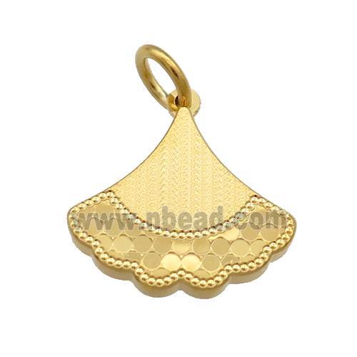 Copper Leaf Pendant Unfade 18K Gold Plated