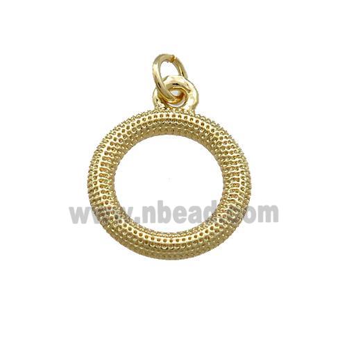 Copper Circle Pendant 18K Gold Plated