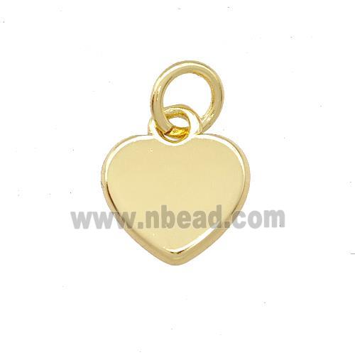 Copper Heart Pendant Gold Plated