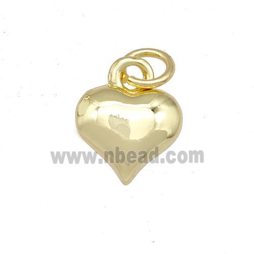 Copper Heart Pendant Gold Plated