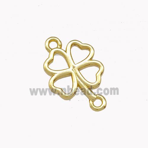 Copper Clover Connector Gold Plated