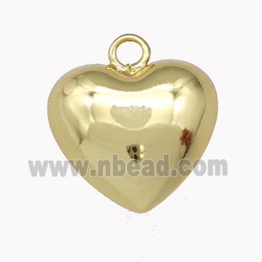 Copper Heart Pendant Hollow Gold Plated