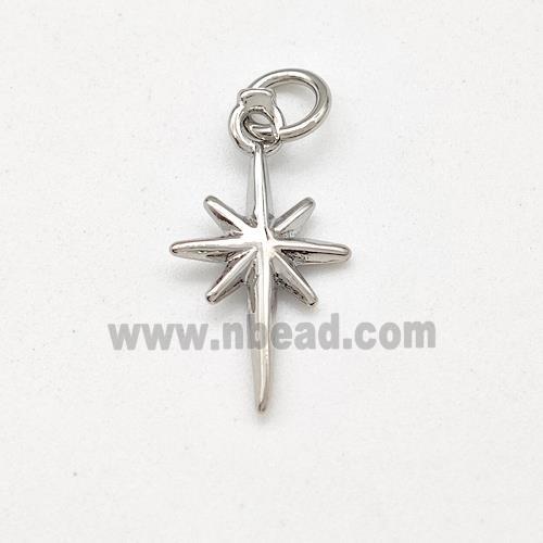 Copper Northstar Pendant Platinum Plated