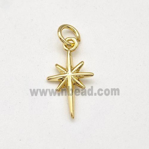 Copper Northstar Pendant Gold Plated