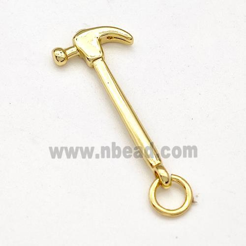 Copper Hammer Pendant Gold Plated