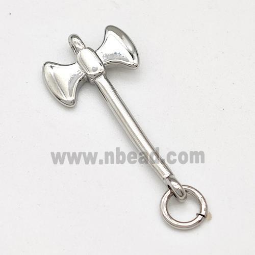 Axe Charms Copper Pendant Platinum Plated