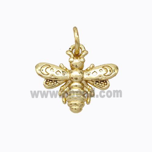 Copper Honeybee Pendant Gold Plated