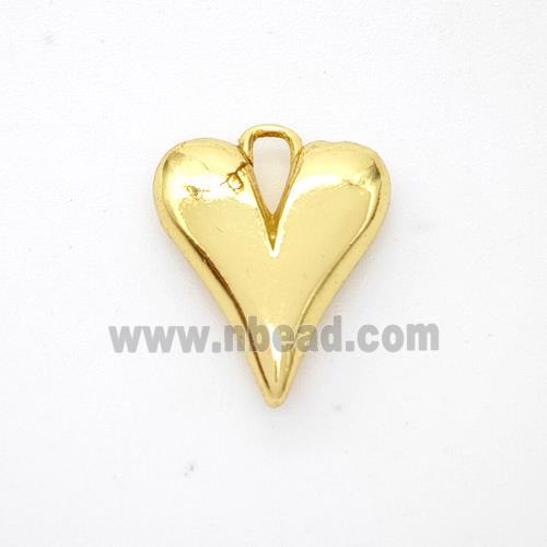 Copper Heart Pendant Gold Plated