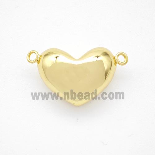 Copper Heart Pendant Gold Plated