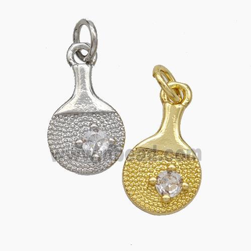 Wine Bags Charms Copper Pendant Pave Zirconia Mixed