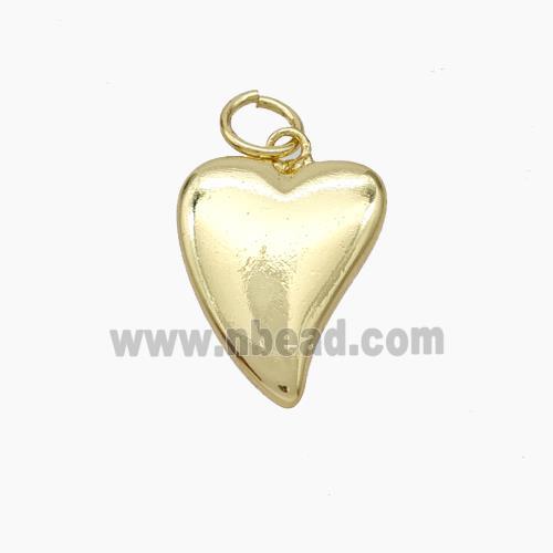 Copper Heart Pendant Gold Plated