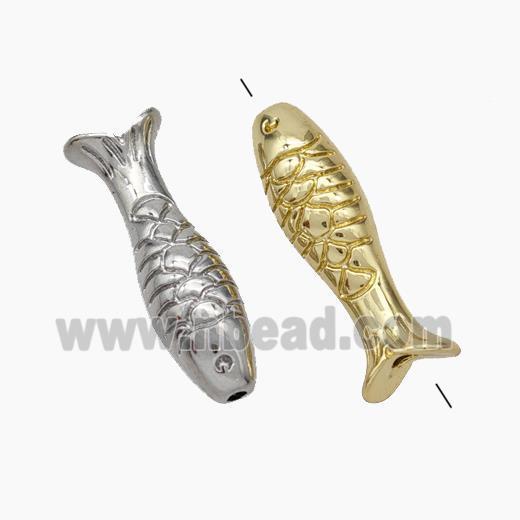 Copper Fish Beads Mixed