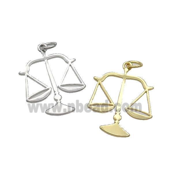 Copper Libra Pendant Charm Mixed