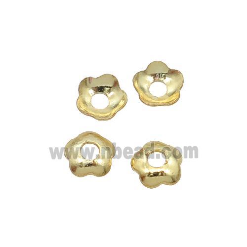 Copper BeadCap 18K Gold Plated