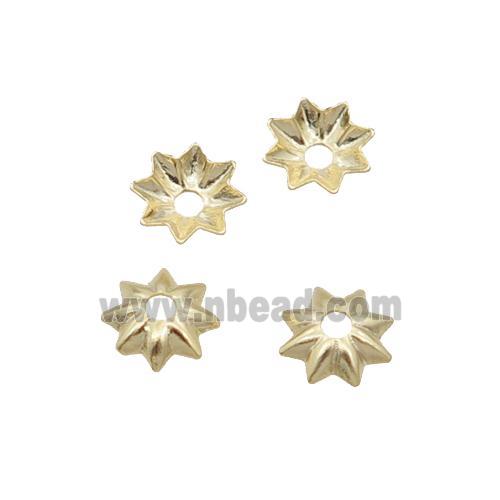 Copper BeadCap 18K Gold Plated