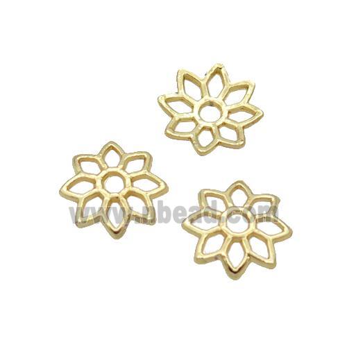 Alloy Bead Caps 18K Gold Plated