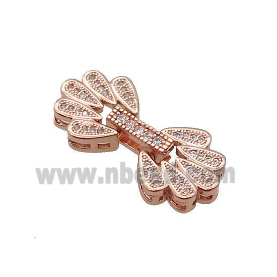 Copper Clasp Pave Zircon Rose Gold