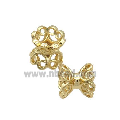 Copper Beadcaps Gold Plated