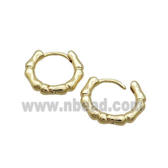 Copper Hoop Earring 18K Gold