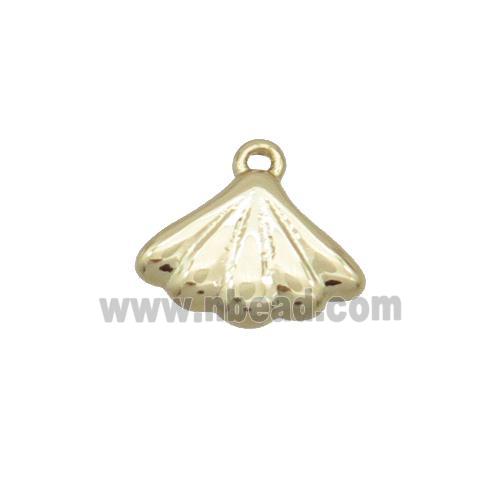 Copper Pendant Shell-Shape Gold Plated