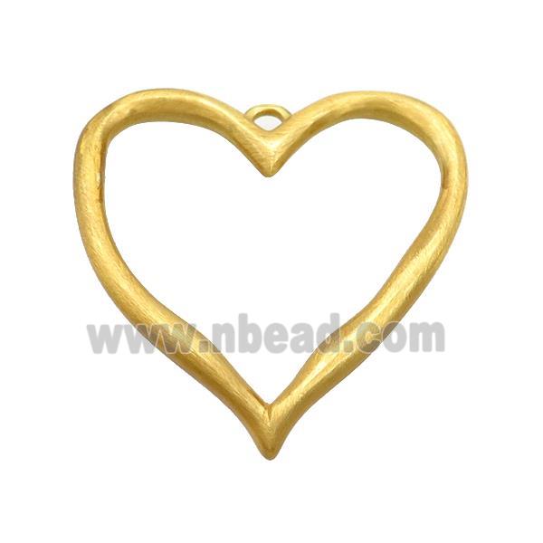 Copper Heart Pendant Gold Plated