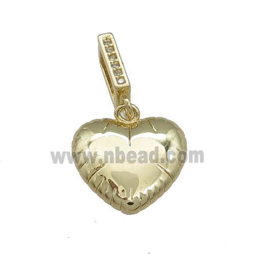 Copper Heart Pendant Gold Plated