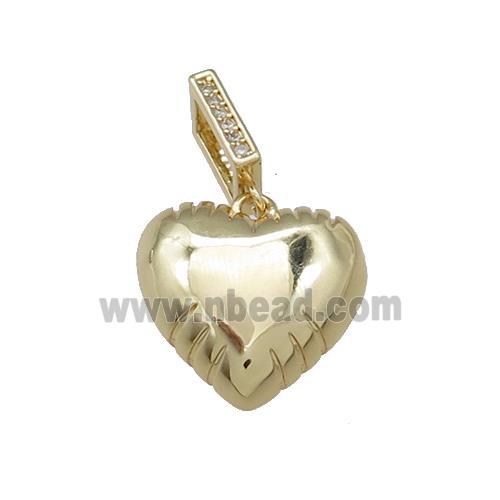 Copper Heart Pendant Gold Plated