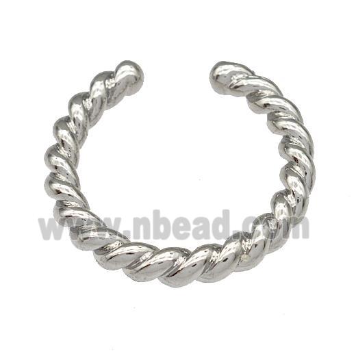 Copper Rings Platinum Plated