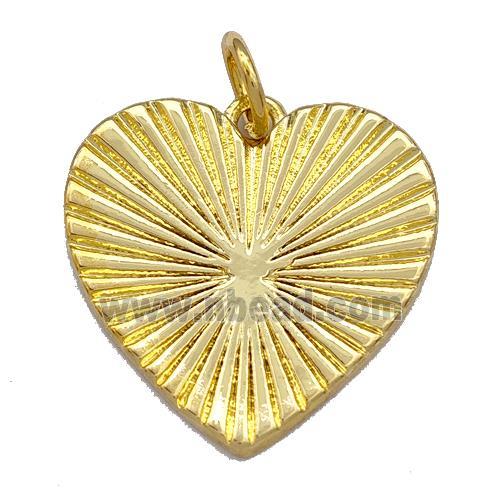 Copper Heart Pendant Gold Plated