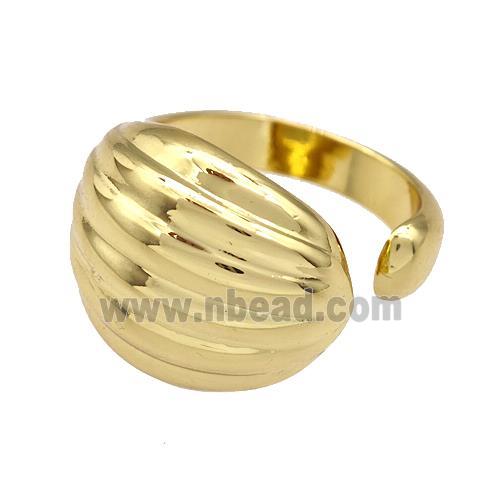 Copper Rings Gold Plated