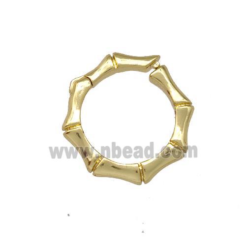 Copper Clasp Bamboo Gold Plated