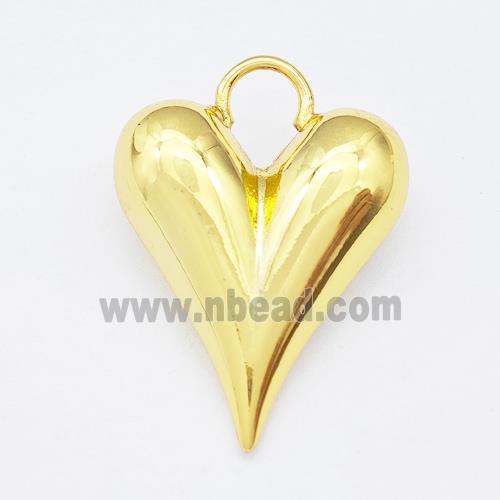 Copper Heart Pendant Gold Plated