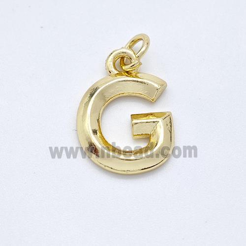 Copper Letter-G Pendant Gold Plated