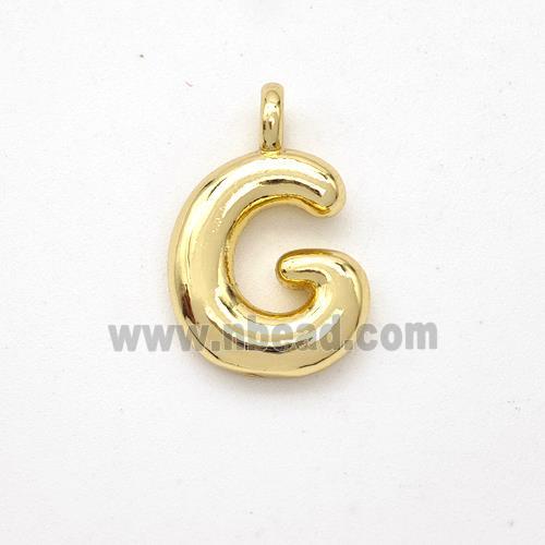 Copper Letter-G Pendant Gold Plated