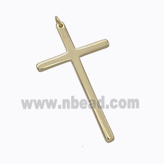 Copper Cross Pendant Gold Plated