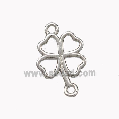 Copper Clover Connector Platinum Plated