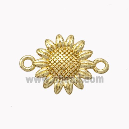 Copper Sunflower Connector Gold Plated