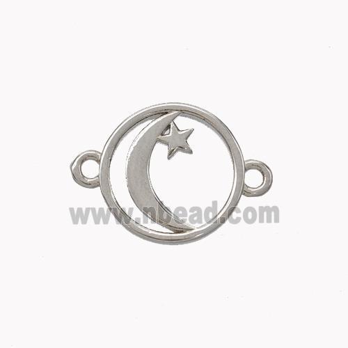 Copper Moon Star Connector Platinum Plated