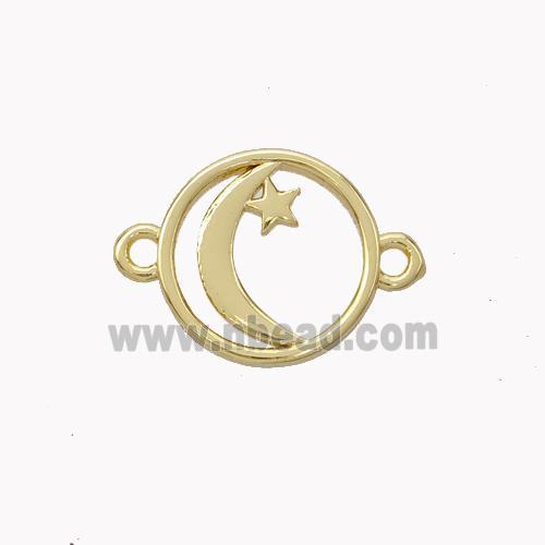 Copper Moon Star Connector Gold Plated