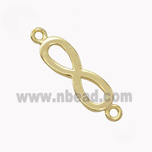 Copper Infinity Connector Gold Plated