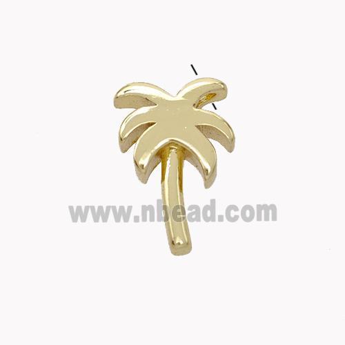 Copper Coconut-Tree Pendant Gold Plated