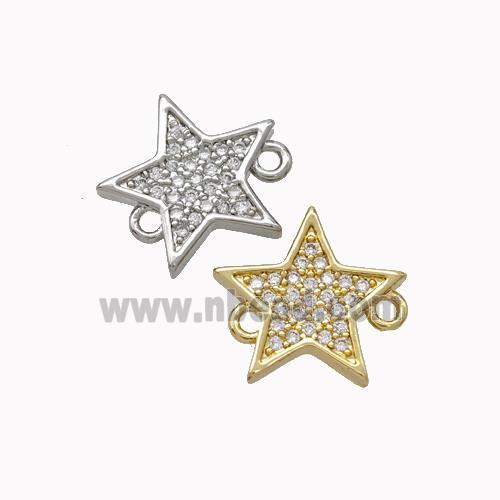 Copper Star Connector Micropave Zirconia Mixed