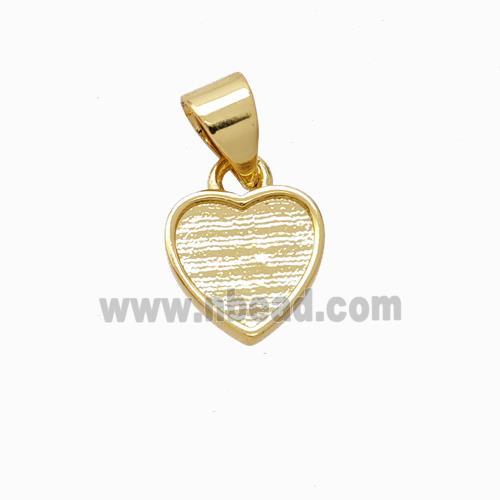 Copper Heart Pendant Gold Plated